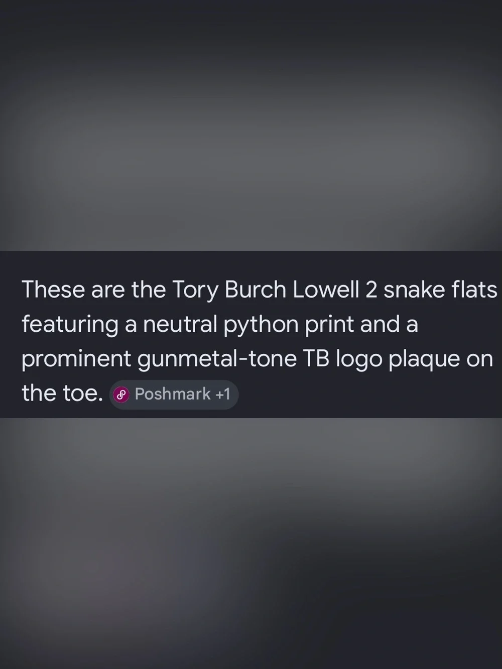 Like new Tory Burch Lowell 2 snake flats
